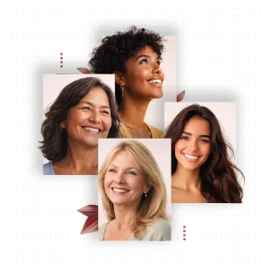 Quatro mulheres sorridentes representando clientes Grazziotin Financeira